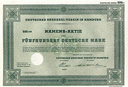 DRV-Aktie von 1954